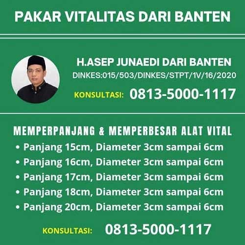 Klinik H Asep Junaedi, Pengobatan Alat Vital di Jakarta, Resmi dan Terbukti Manjur! 2 Pakar Vitalitas dari Banten