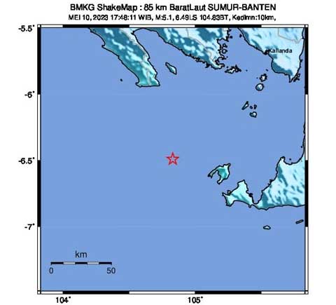 Gempa Susulan Magnitudo 5,1 di Kawasan Sumur, Banten, Tidak Berpotensi Tsunami 2 Gempa Susulan Banten