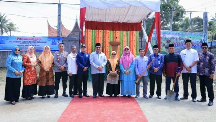 Pencanangan BBGRM 2023, Bupati Pasaman Minta Wali Nagari Budayakan Gotong Royong 5 Pencanangan BBGRM tingkat Kabupaten Pasaman tahun 2023