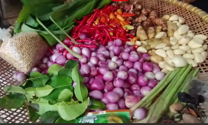 Bahan Bumbu Rendang Jamur (foto: Youtuber Chrisbo makanmakan)