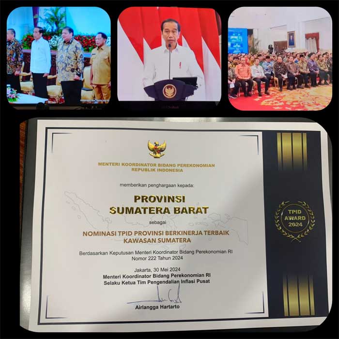 Pemprov Sumbar Terpilih Sebagai Nominator TPID Berkinerja Terbaik Kawasan Sumatera 2 Pemprov Sumbar Terpilih Sebagai Nominator TPID Berkinerja Terbaik Kawasan Sumatera