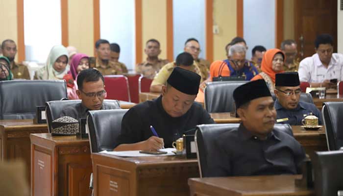 Suasana Sidang Paripurna DPRD Kota Bukittinggi.