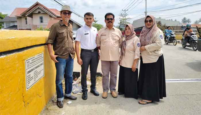Jembatan Batang Namang Rampung, Masyarakat: Terimakasih Gubernur Sumbar! 2 Pj. Wali Nagari Guguak VIII Koto, Mulyadi di Jembatan Batang Namang