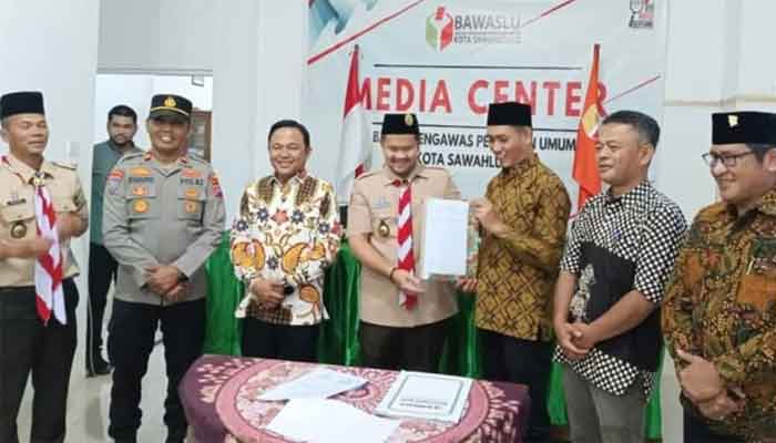 Bawaslu bersama Pramuka Kwarcab 11 Kota Sawahlunto Sepakat Membentuk Saka Adhyasta Pemilu