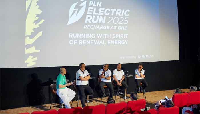 Konferensi pers PLN Electric Run 2025
