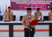 Ketua Kwarcab 0314 Kota Payakumbuh Kukuhkan Saka Pramuka Yogaswara, Perkuat Pendidikan Demokrasi Pemilih Muda