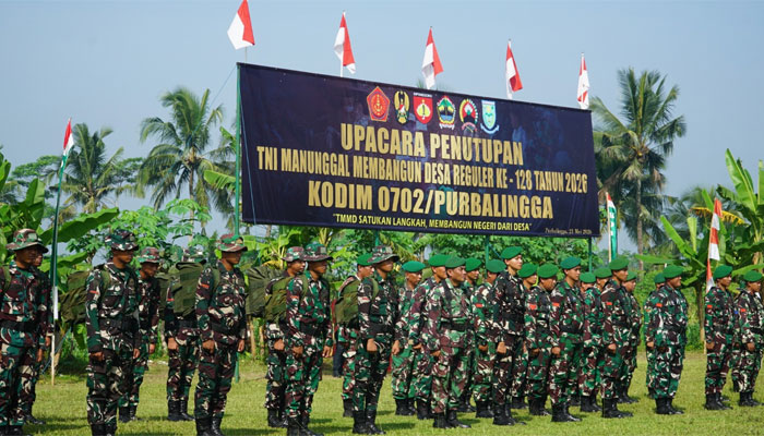 TMMD ke-128 Kodim 0702 Purbalingga Berakhir: Satgas Bawa Banyak Kenangan dari Desa Krangean, Suasana Haru Warnai Perpisahan