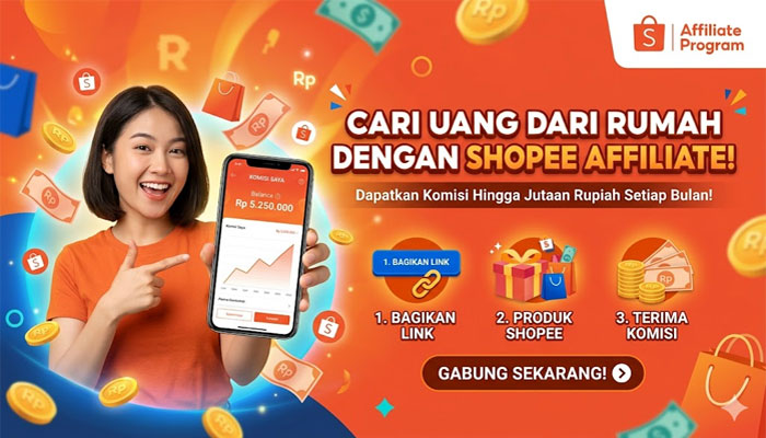 dapatkan cuan mu dengan affiliate dari shopee
